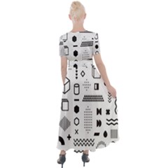 Button Up Short Sleeve Maxi Dress 