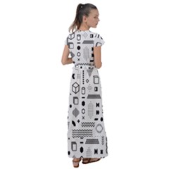 Flutter Sleeve Maxi Dress 