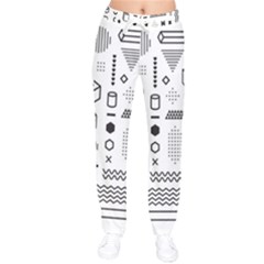 Women Velvet Drawstring Pants 