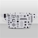 Pattern Hipster Abstract Form Geometric Line Variety Shapes Polkadots Fashion Style Seamless Waist Bag 