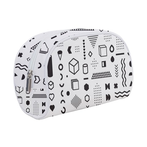 Pattern Hipster Abstract Form Geometric Line Variety Shapes Polkadots Fashion Style Seamless Make Up Case (Small) from ArtsNow.com