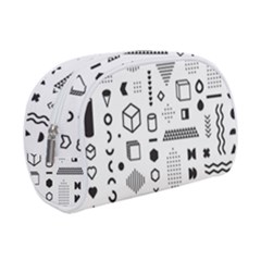 Pattern Hipster Abstract Form Geometric Line Variety Shapes Polkadots Fashion Style Seamless Make Up Case (Small) from ArtsNow.com