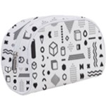 Pattern Hipster Abstract Form Geometric Line Variety Shapes Polkadots Fashion Style Seamless Make Up Case (Large)