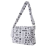 Pattern Hipster Abstract Form Geometric Line Variety Shapes Polkadots Fashion Style Seamless Full Print Messenger Bag (M)