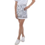 Pattern Hipster Abstract Form Geometric Line Variety Shapes Polkadots Fashion Style Seamless Kids  Tennis Skirt
