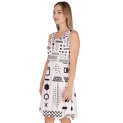 Knee Length Skater Dress With Pockets 