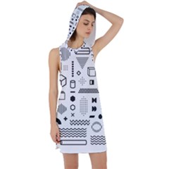 Racer Back Hoodie Dress 