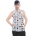 Pattern Hipster Abstract Form Geometric Line Variety Shapes Polkadots Fashion Style Seamless Men s Sleeveless Hoodie