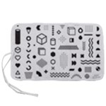 Pattern Hipster Abstract Form Geometric Line Variety Shapes Polkadots Fashion Style Seamless Pen Storage Case (S)