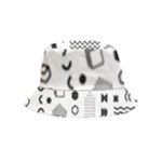 Pattern Hipster Abstract Form Geometric Line Variety Shapes Polkadots Fashion Style Seamless Inside Out Bucket Hat (Kids)