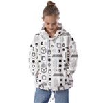 Pattern Hipster Abstract Form Geometric Line Variety Shapes Polkadots Fashion Style Seamless Kids  Oversized Hoodie