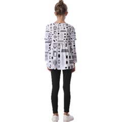 Kids  V Neck Casual Top 