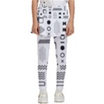 Pattern Hipster Abstract Form Geometric Line Variety Shapes Polkadots Fashion Style Seamless Kids  Skirted Pants
