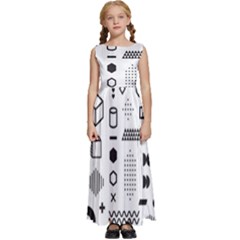 Kids  Satin Sleeveless Maxi Dress 
