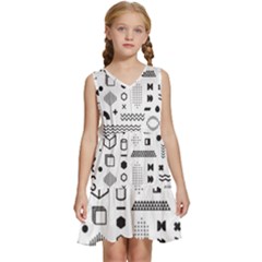 Kids  Sleeveless Tiered Mini Dress 