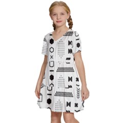 Kids  Short Sleeve Tiered Mini Dress 