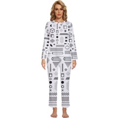 Womens  Long Sleeve Lightweight Pajamas Set 
