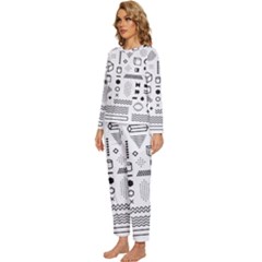 Womens  Long Sleeve Lightweight Pajamas Set 