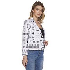 Women s Long Sleeve Revers Collar Cropped Jacket 