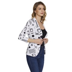 Women s One-Button 3/4 Sleeve Short Jacket 