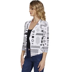 Women s Casual 3/4 Sleeve Spring Jacket 