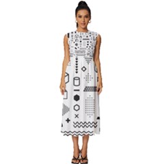 Sleeveless Round Neck Midi Dress 