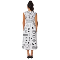 Sleeveless Round Neck Midi Dress 