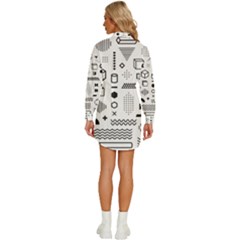 Womens Long Sleeve Shirt Dress 