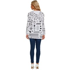 Long Sleeve Drawstring Hooded Top 