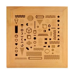 Wood Photo Frame Cube 