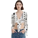 Trumpet Sleeve Cropped Top 