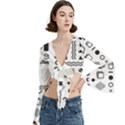 Trumpet Sleeve Cropped Top 