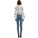 Trumpet Sleeve Cropped Top 