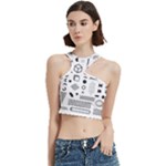 Pattern Hipster Abstract Form Geometric Line Variety Shapes Polkadots Fashion Style Seamless Cut Out Top