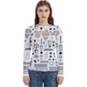 Women s Cut Out Long Sleeve T-Shirt 