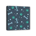 Bons Foot Prints Pattern Background Mini Canvas 4  x 4  (Stretched)