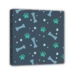 Bons Foot Prints Pattern Background Mini Canvas 6  x 6  (Stretched)