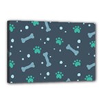 Bons Foot Prints Pattern Background Canvas 18  x 12  (Stretched)