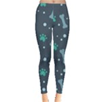 Bons Foot Prints Pattern Background Everyday Leggings 