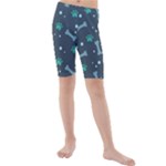 Bons Foot Prints Pattern Background Kids  Mid Length Swim Shorts