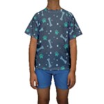 Bons Foot Prints Pattern Background Kids  Short Sleeve Swimwear