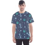 Bons Foot Prints Pattern Background Men s Sport Mesh T-Shirt