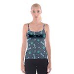 Bons Foot Prints Pattern Background Spaghetti Strap Top