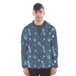 Bons Foot Prints Pattern Background Men s Hooded Windbreaker