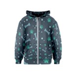 Bons Foot Prints Pattern Background Kids  Zipper Hoodie