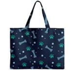 Bons Foot Prints Pattern Background Zipper Mini Tote Bag