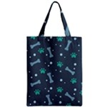 Bons Foot Prints Pattern Background Zipper Classic Tote Bag