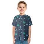 Bons Foot Prints Pattern Background Kids  Sport Mesh T-Shirt