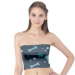 Bons Foot Prints Pattern Background Tube Top