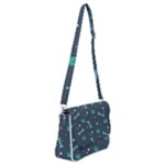 Bons Foot Prints Pattern Background Shoulder Bag with Back Zipper